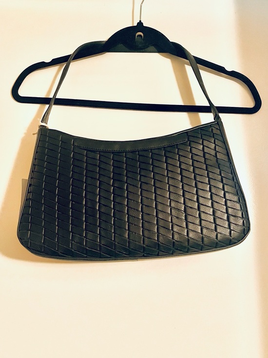 Lucky Brand Handbags - NWT Lucky Brand Classic Woven Leather Shoulder Bag - Black